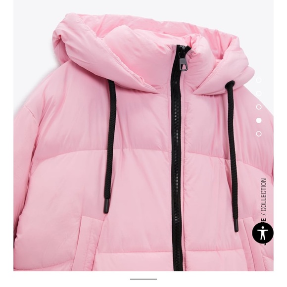 Pink Zara puffer jacket - Picture 4 of 4